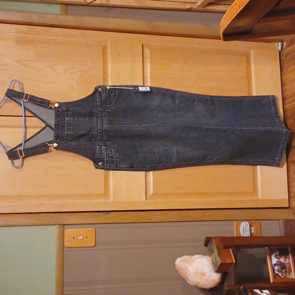 Universal Thread Black Women Jeans Overalls